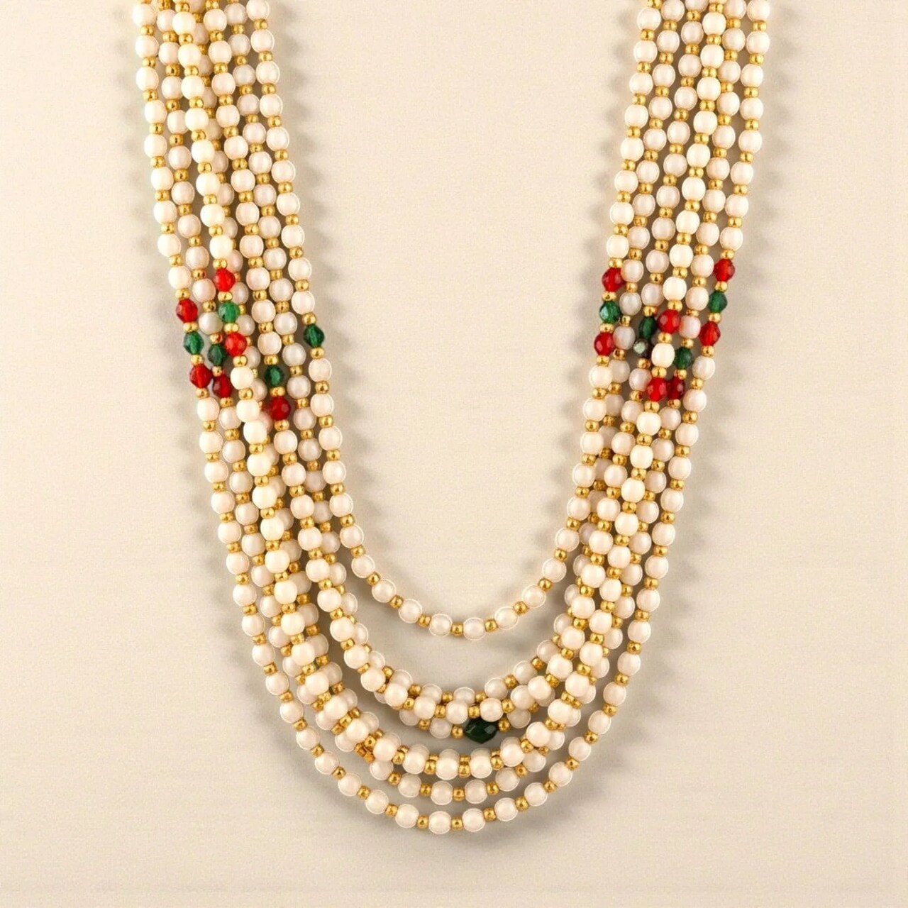 Handmade Barati Swagat Mala 6/24 Ct. - Artificial Moti Pearl Milni Mala for Wedding Baraat, Reception Guest Welcome, Favors, Giveaways & Gifting